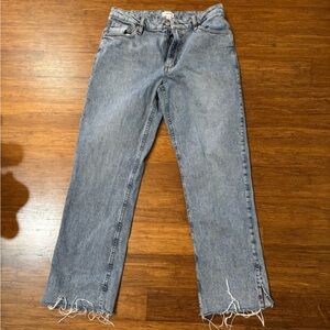 Stylish Light Blue Women's Straight Leg Jeans